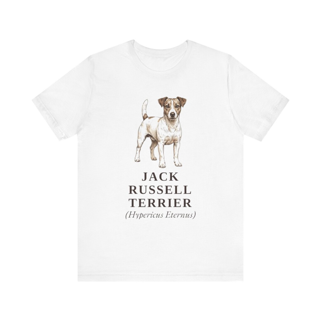Jack Russell Terrier Latin Shirt, Vintage Dog Sketch Tee, Dog Latin Gift