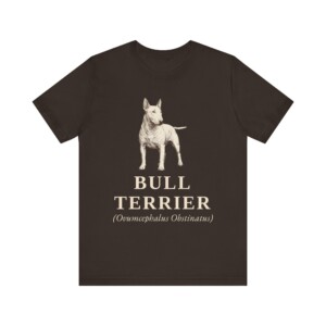 Bull Terrier Latin Shirt, Vintage Dog Sketch Tee, Dog Latin Gift