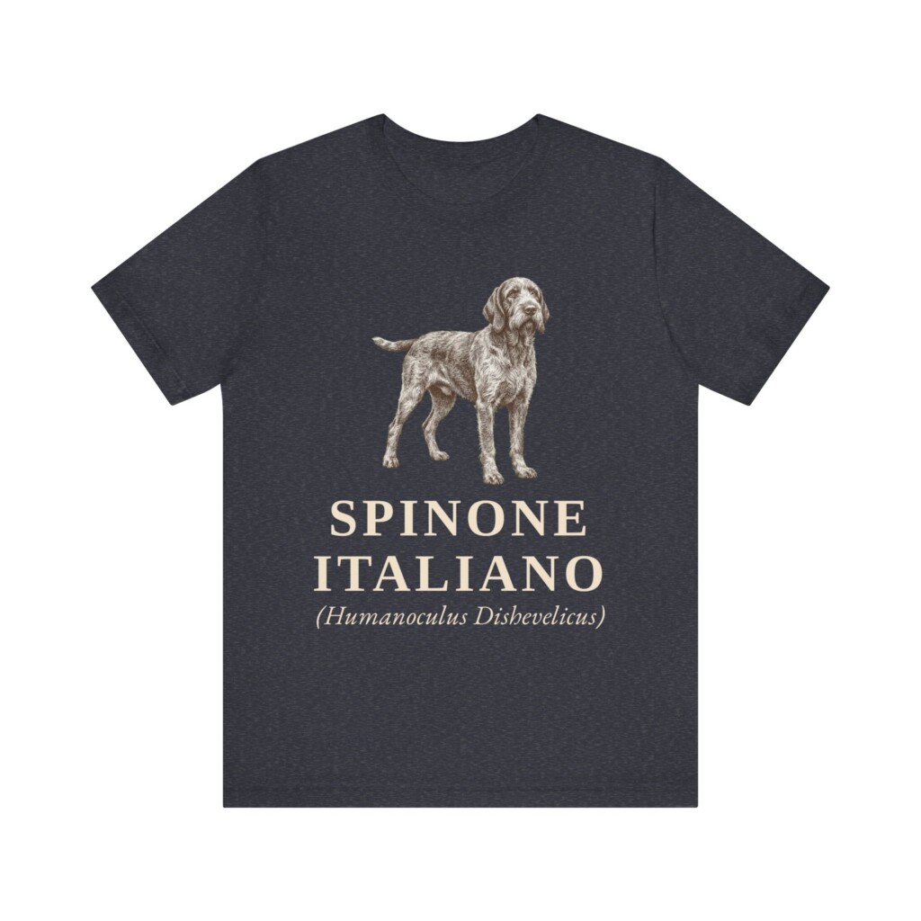 Spinone Italiano Latin Shirt, Vintage Dog Sketch Tee, Dog Latin Gift