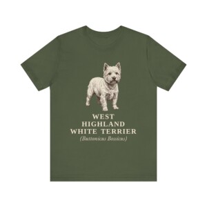 West Highland White Terrier Latin Shirt, Vintage Dog Sketch Tee, Dog Latin Gift