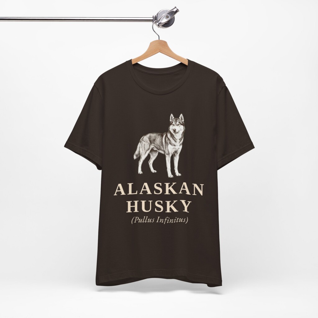 Alaskan Husky Latin Shirt, Vintage Dog Sketch Tee, Dog Latin Gift Alaskan Husky Latin Shirt, Vintage Dog Sketch Tee, Dog Latin Gift