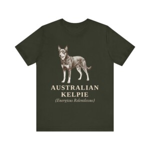 Australian Kelpie Latin Shirt, Vintage Dog Sketch Tee, Dog Latin Gift