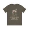 German Wirehaired Pointer Latin Shirt, Vintage Dog Sketch Tee, Dog Latin Gift