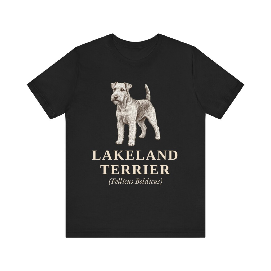 Lakeland Terrier Latin Shirt, Vintage Dog Sketch Tee, Dog Latin Gift