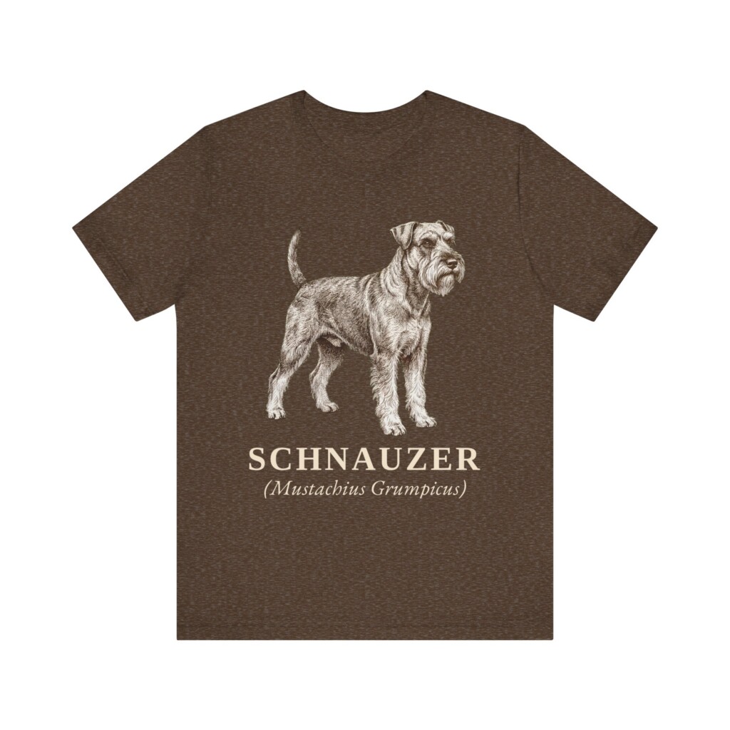 Standard Schnauzer Latin Shirt, Vintage Dog Sketch Tee, Dog Latin Gift Standard Schnauzer Latin Shirt, Vintage Dog Sketch Tee, Dog Latin Gift