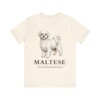 Maltese Latin Shirt, Vintage Dog Sketch Tee, Dog Latin Gift