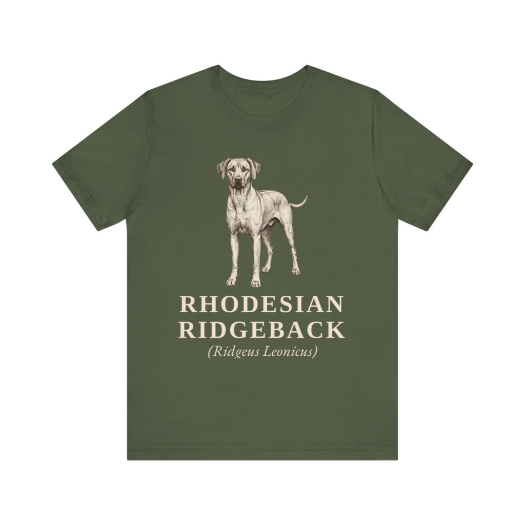 Rhodesian Ridgeback Latin Shirt, Vintage Dog Sketch Tee, Dog Latin Gift