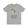 English Springer Spaniel Latin Shirt, Vintage Dog Sketch Tee, Dog Latin Gift