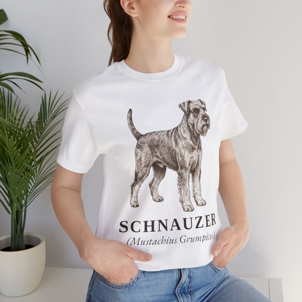 Standard Schnauzer Latin Shirt, Vintage Dog Sketch Tee, Dog Latin Gift Standard Schnauzer Latin Shirt, Vintage Dog Sketch Tee, Dog Latin Gift