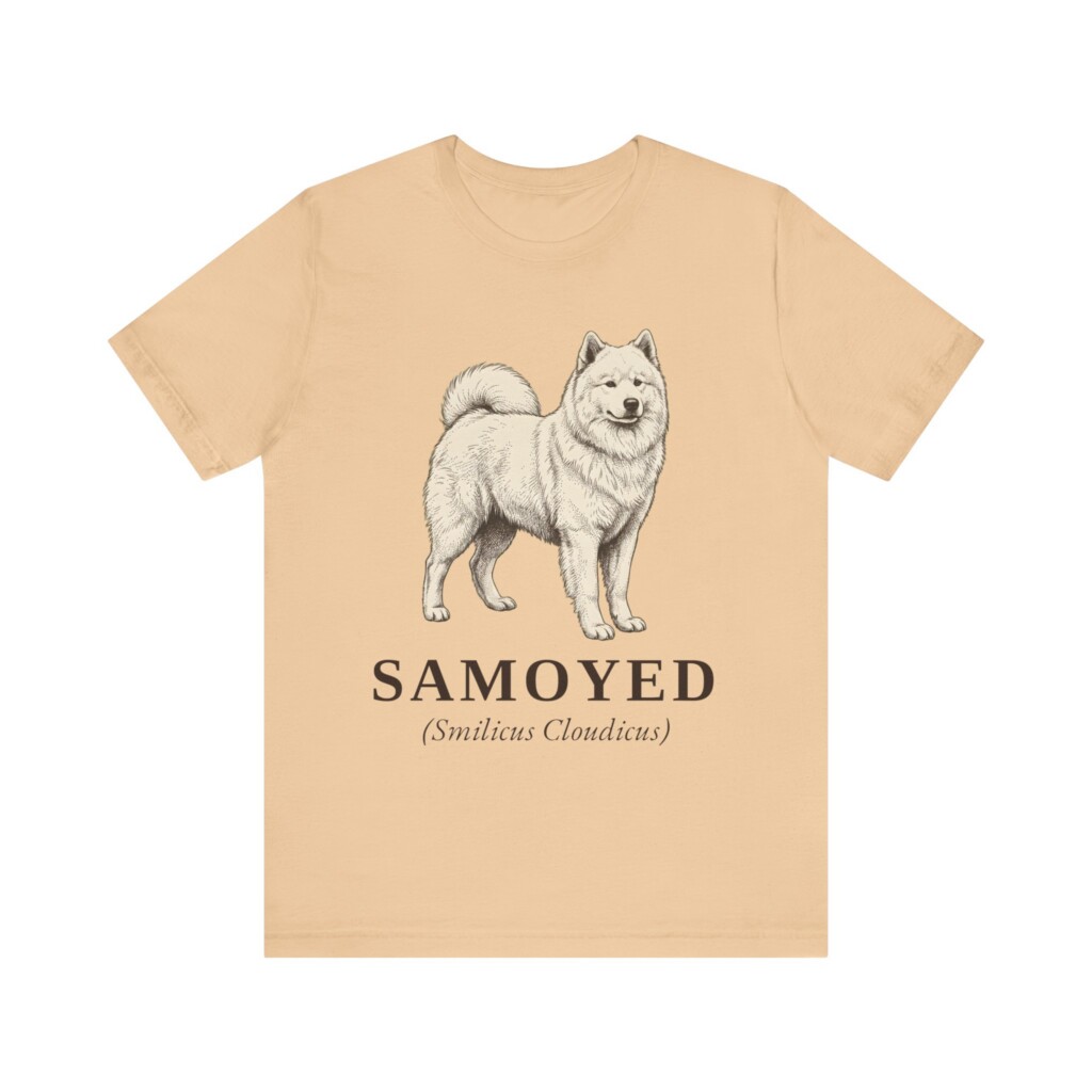 Samoyed Latin Shirt, Vintage Dog Sketch Tee, Dog Latin Gift