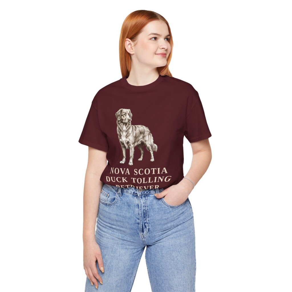 Nova Scotia Duck Tolling Retriever Latin Shirt, Vintage Dog Sketch Tee, Dog Latin Gift