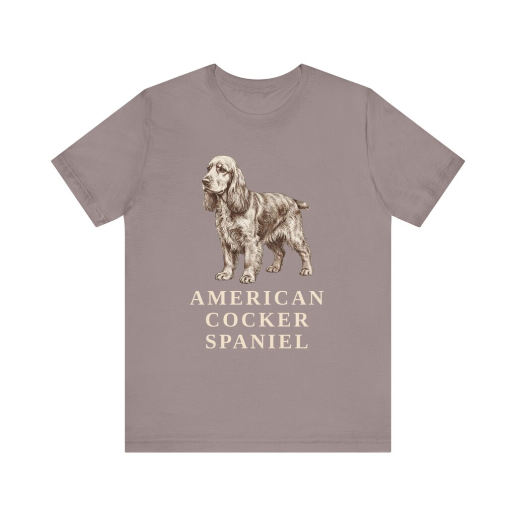 Cocker Spaniel Lover Shirt, Vintage Dog Sketch Tee, Dog Lover Gift