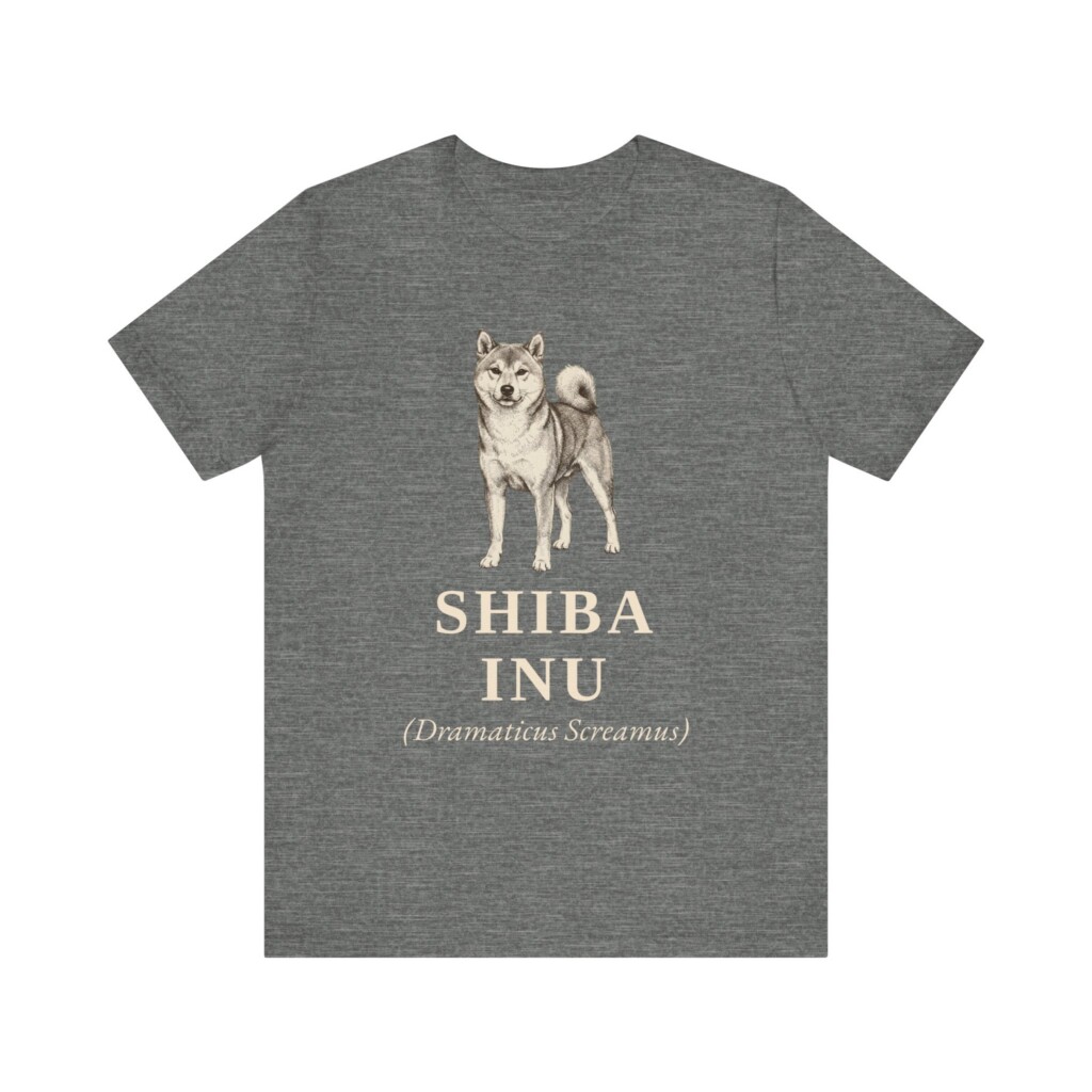 Shiba Inu Latin Shirt, Vintage Dog Sketch Tee, Dog Latin Gift