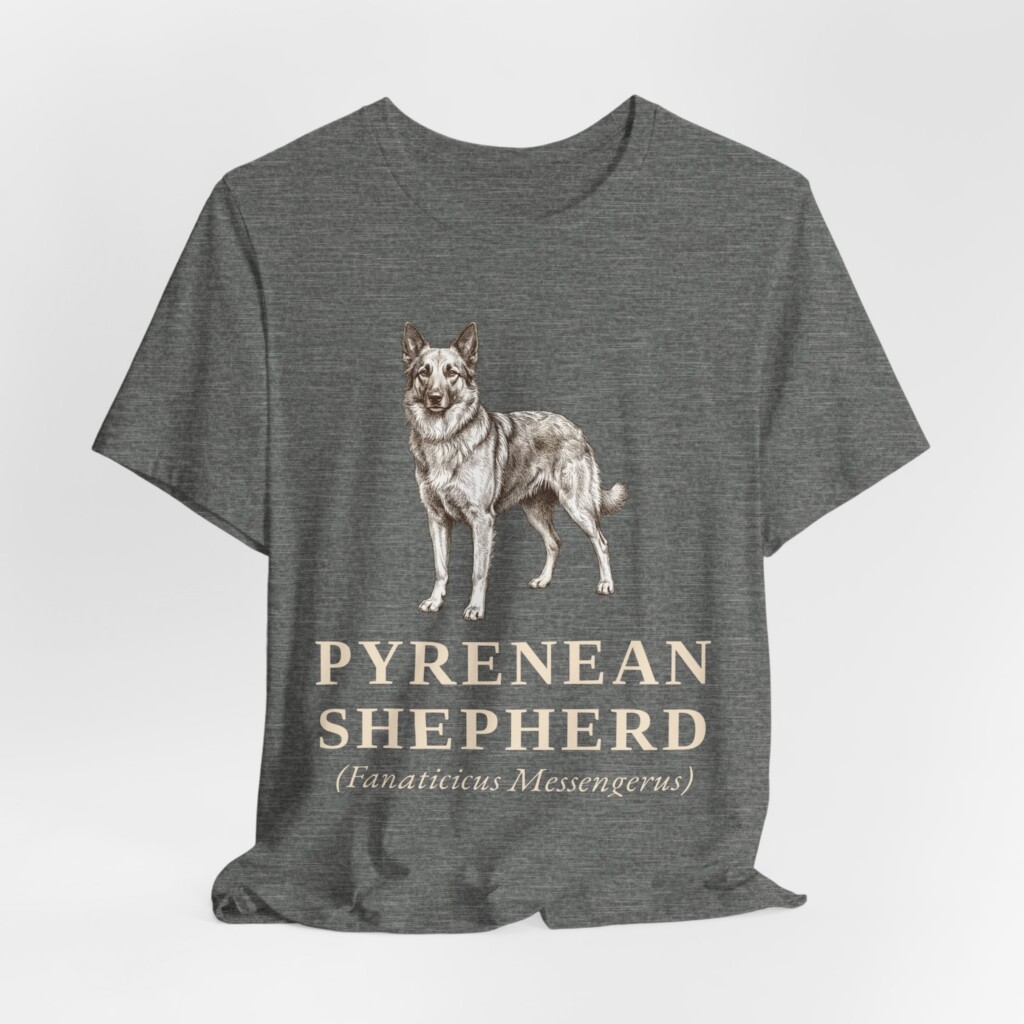 Pyrenean Shepherd Latin Shirt, Vintage Dog Sketch Tee, Dog Latin Gift Pyrenean Shepherd Latin Shirt, Vintage Dog Sketch Tee, Dog Latin Gift