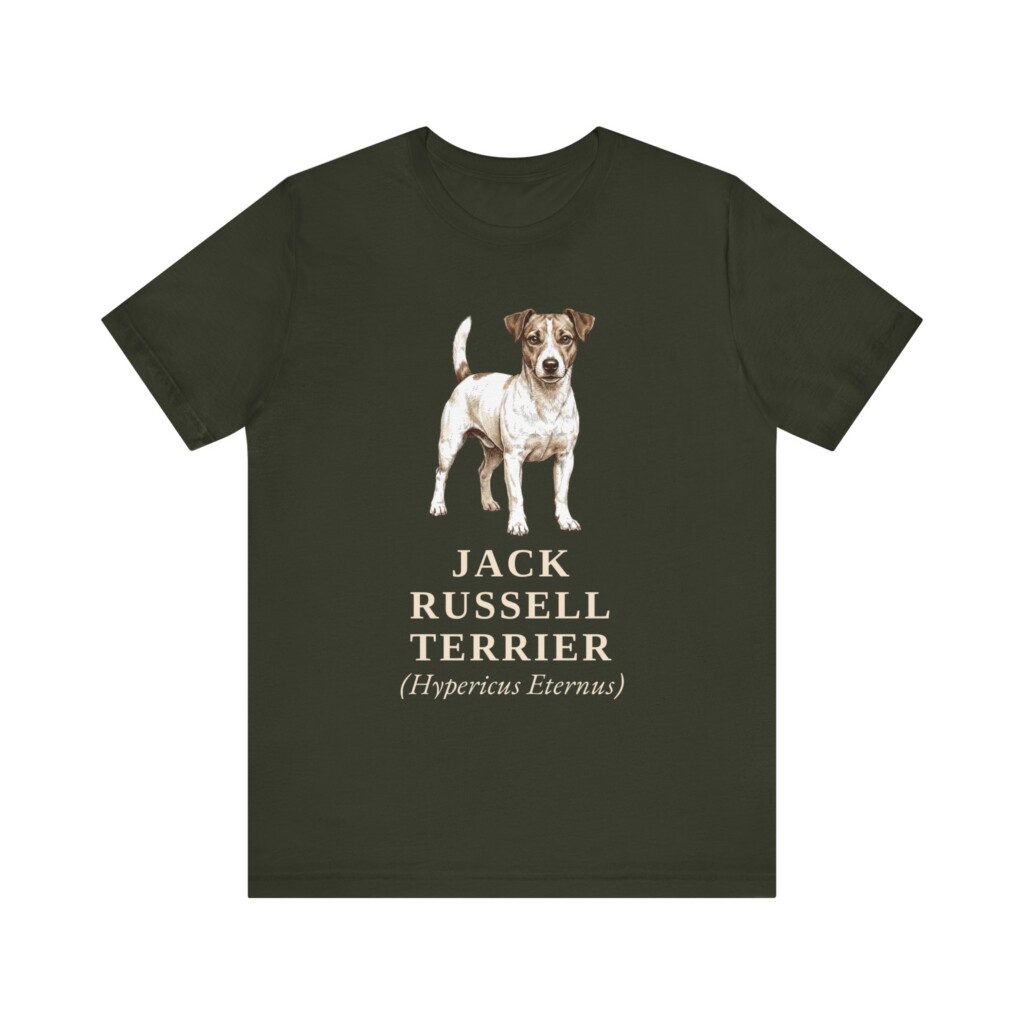 Jack Russell Terrier Latin Shirt, Vintage Dog Sketch Tee, Dog Latin Gift