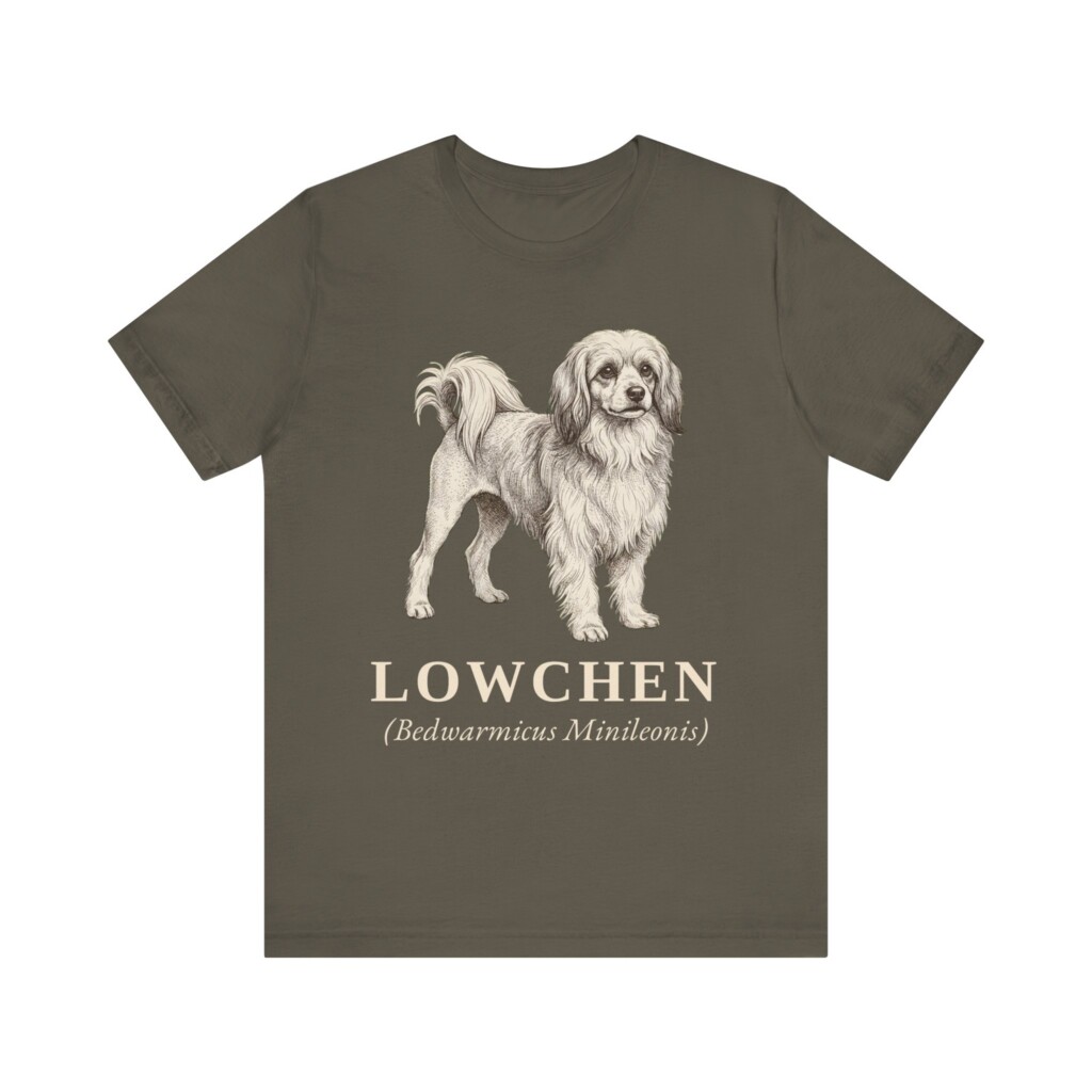Lowchen Latin Shirt, Vintage Dog Sketch Tee, Dog Latin Gift