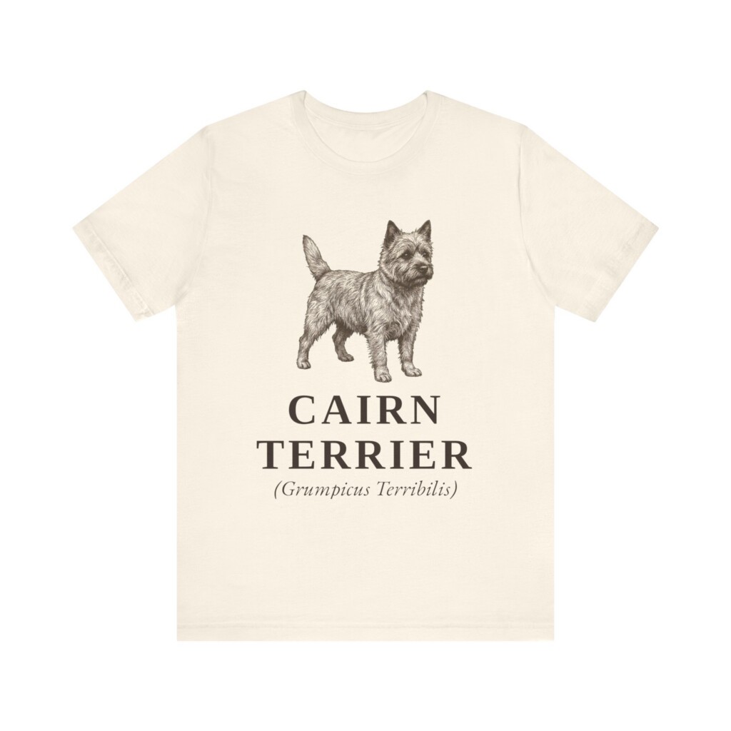 Cairn Terrier Latin Shirt, Vintage Dog Sketch Tee, Dog Latin Gift