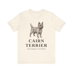 Cairn Terrier Latin Shirt, Vintage Dog Sketch Tee, Dog Latin Gift