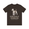 Airedale Terrier Latin Shirt, Vintage Dog Sketch Tee, Dog Latin Gift