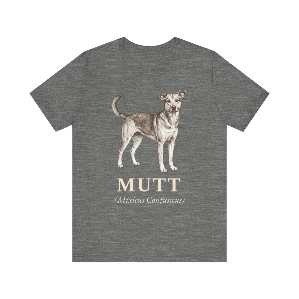 Mutt Latin Shirt, Vintage Dog Sketch Tee, Dog Latin Gift