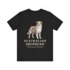 Australian Shepherd Latin Shirt, Vintage Dog Sketch Tee, Dog Latin Gift Australian Shepherd Latin Shirt, Vintage Dog Sketch Tee, Dog Latin Gift