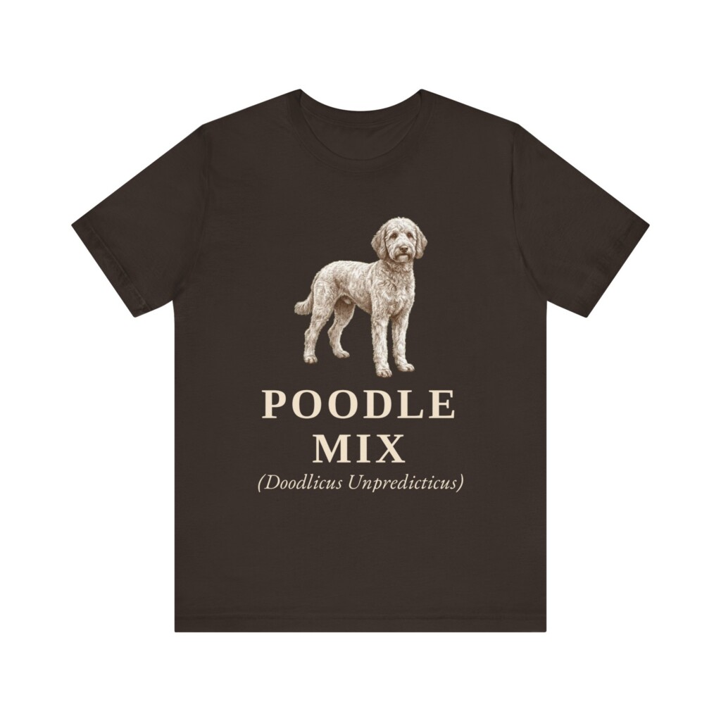 Poodle Mix Latin Shirt, Vintage Dog Sketch Tee, Dog Latin Gift Poodle Mix Latin Shirt, Vintage Dog Sketch Tee, Dog Latin Gift