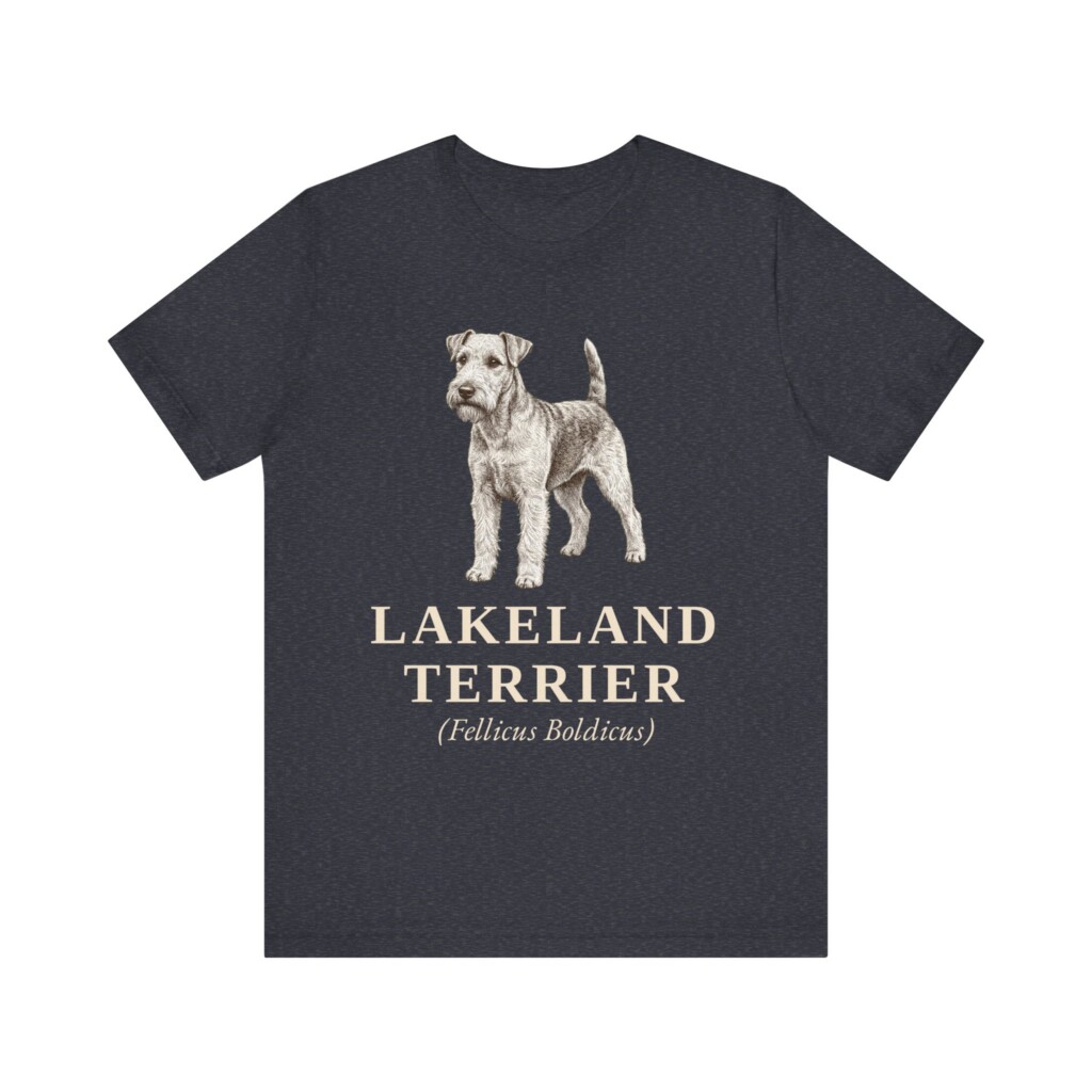 Lakeland Terrier Latin Shirt, Vintage Dog Sketch Tee, Dog Latin Gift