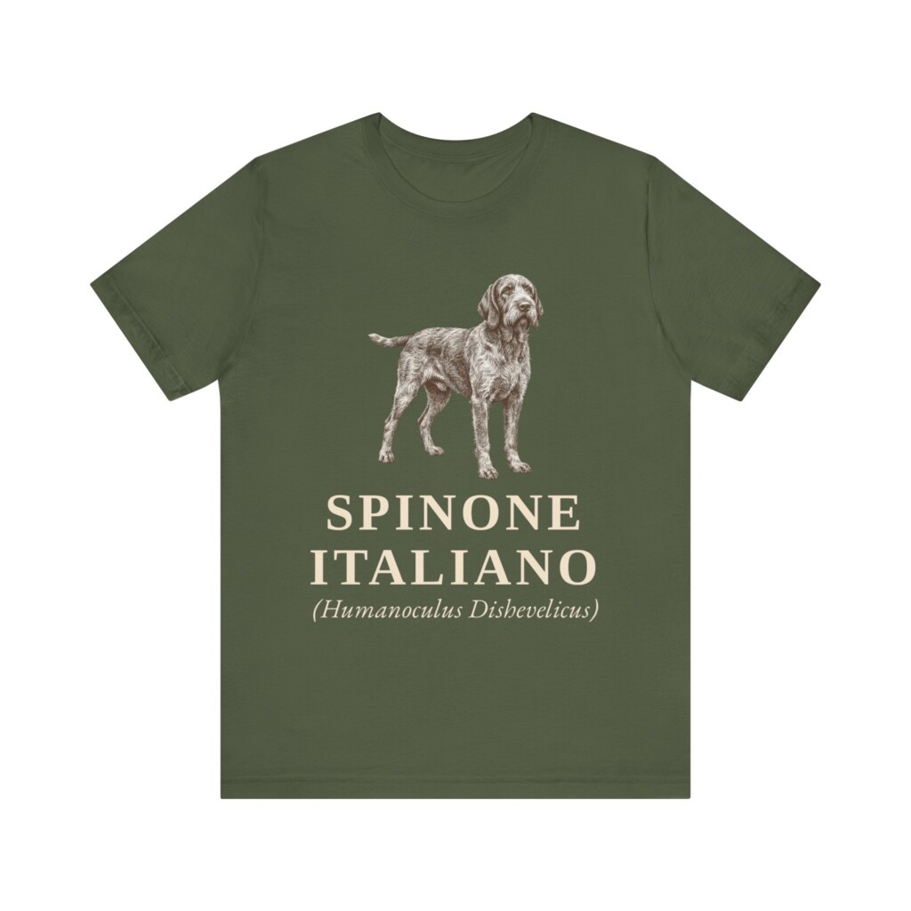 Spinone Italiano Latin Shirt, Vintage Dog Sketch Tee, Dog Latin Gift