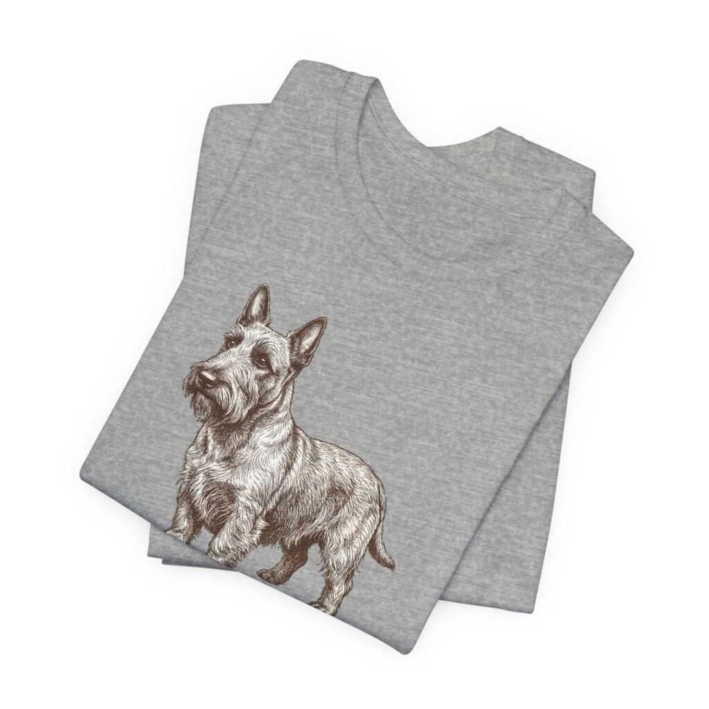 Scottish Terrier Latin Shirt, Vintage Dog Sketch Tee, Dog Latin Gift