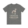 Chinese Crested Latin Shirt, Vintage Dog Sketch Tee, Dog Latin Gift