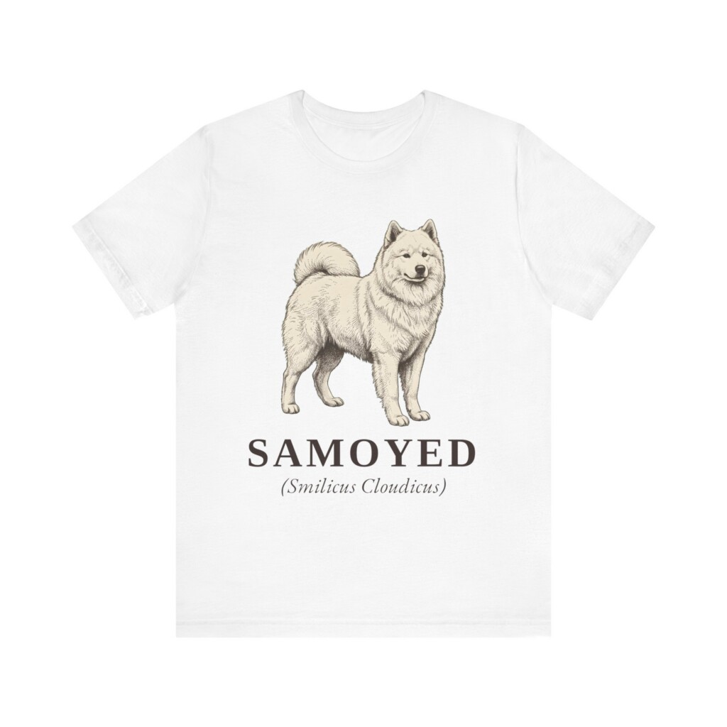 Samoyed Latin Shirt, Vintage Dog Sketch Tee, Dog Latin Gift