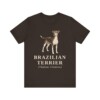 Brazilian Terrier Latin Shirt, Vintage Dog Sketch Tee, Dog Latin Gift