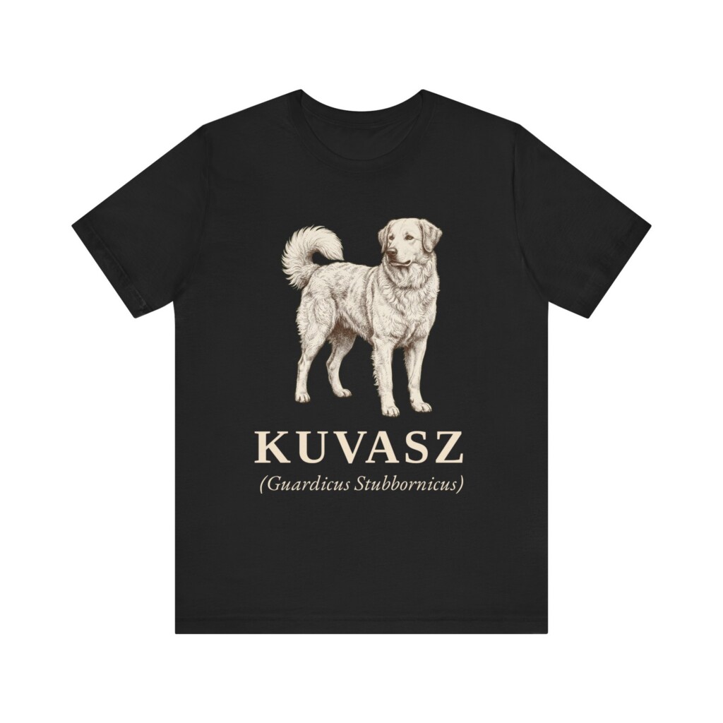 Kuvasz Latin Shirt, Vintage Dog Sketch Tee, Dog Latin Gift