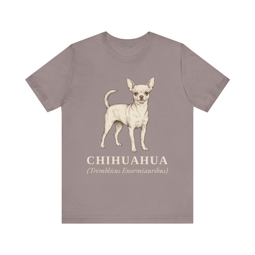 Chihuahua Latin Shirt, Vintage Dog Sketch Tee, Dog Latin Gift