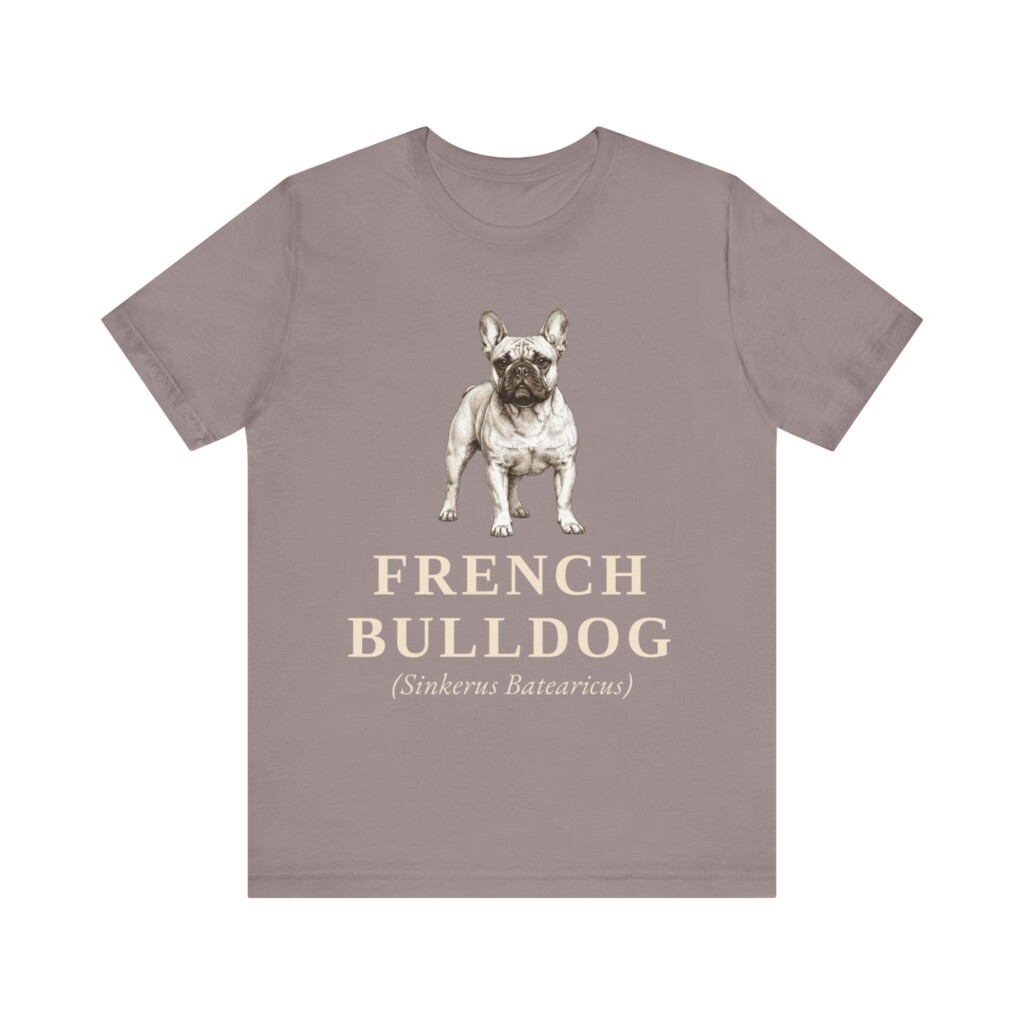 French Bulldog Latin Shirt, Vintage Dog Sketch Tee, Dog Latin Gift