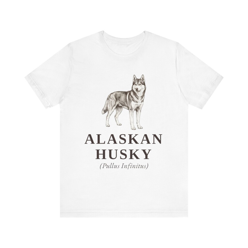 Alaskan Husky Latin Shirt, Vintage Dog Sketch Tee, Dog Latin Gift Alaskan Husky Latin Shirt, Vintage Dog Sketch Tee, Dog Latin Gift