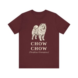 Chow Chow Latin Shirt, Vintage Dog Sketch Tee, Dog Latin Gift