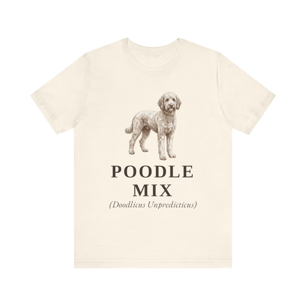 Poodle Mix Latin Shirt, Vintage Dog Sketch Tee, Dog Latin Gift Poodle Mix Latin Shirt, Vintage Dog Sketch Tee, Dog Latin Gift