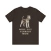 Fox Terrier (Wire) Mom Shirt, Vintage Dog Sketch Tee, Dog Mom Gift