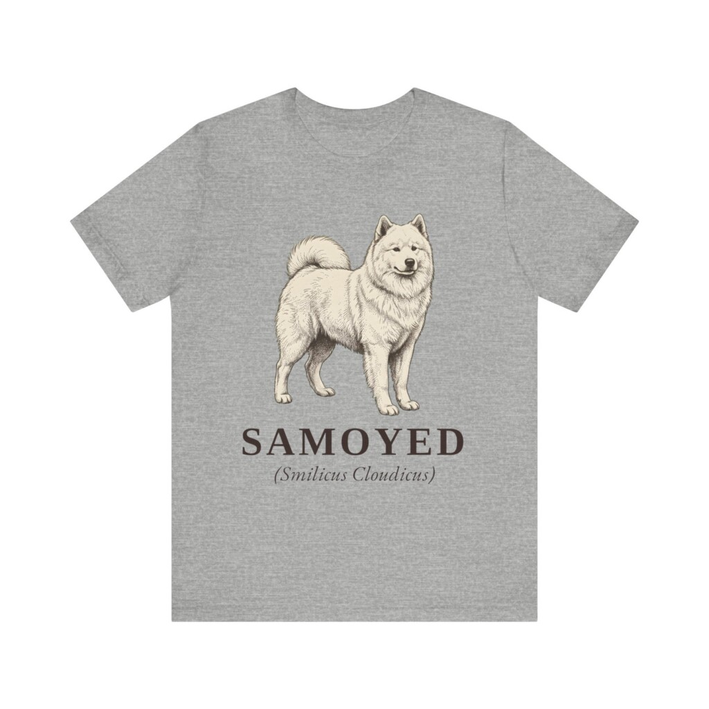 Samoyed Latin Shirt, Vintage Dog Sketch Tee, Dog Latin Gift