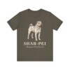 Shar-Pei Latin Shirt, Vintage Dog Sketch Tee, Dog Latin Gift