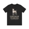 Japanese Terrier Latin Shirt, Vintage Dog Sketch Tee, Dog Latin Gift