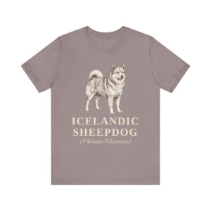 Icelandic Sheepdog Latin Shirt, Vintage Dog Sketch Tee, Dog Latin Gift