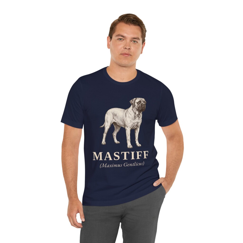 Mastiff Latin Shirt, Vintage Dog Sketch Tee, Dog Latin Gift