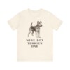 Fox Terrier (Wire) Dad Shirt, Vintage Dog Sketch Tee, Dog Dad Gift