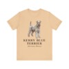 Kerry Blue Terrier Latin Shirt, Vintage Dog Sketch Tee, Dog Latin Gift