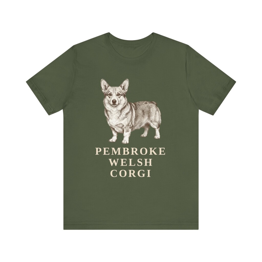 Corgi Lover Shirt, Vintage Dog Sketch Tee, Dog Lover Gift
