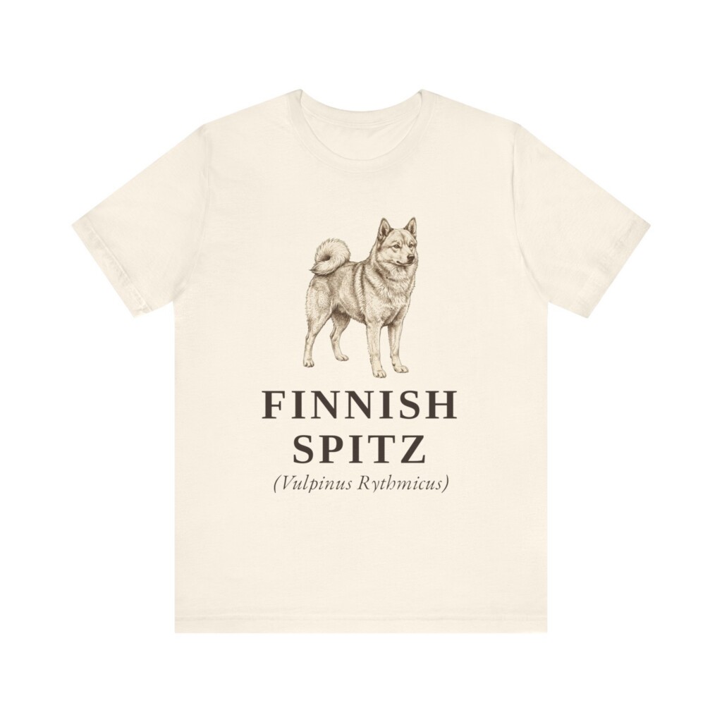 Finnish Spitz Latin Shirt, Vintage Dog Sketch Tee, Dog Latin Gift Finnish Spitz Latin Shirt, Vintage Dog Sketch Tee, Dog Latin Gift