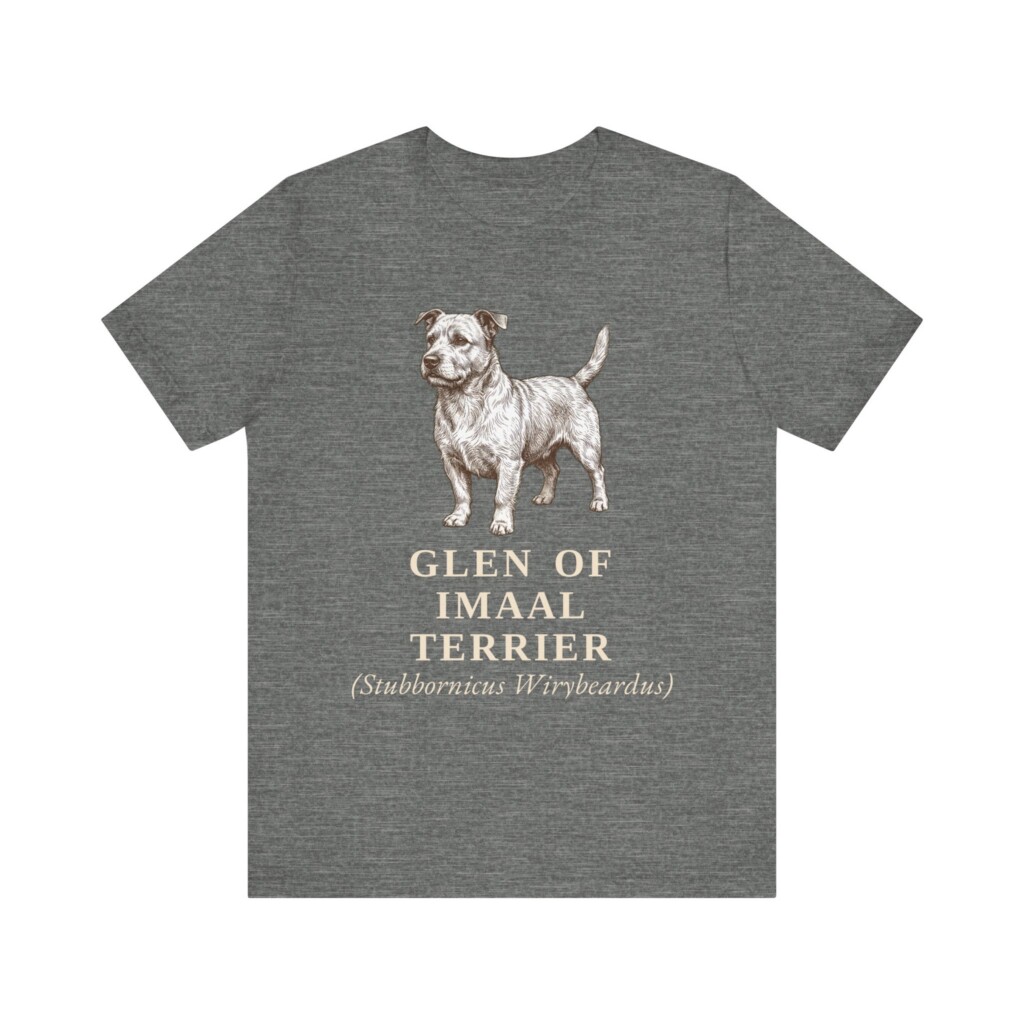 Glen of Imaal Terrier Latin Shirt, Vintage Dog Sketch Tee, Dog Latin Gift