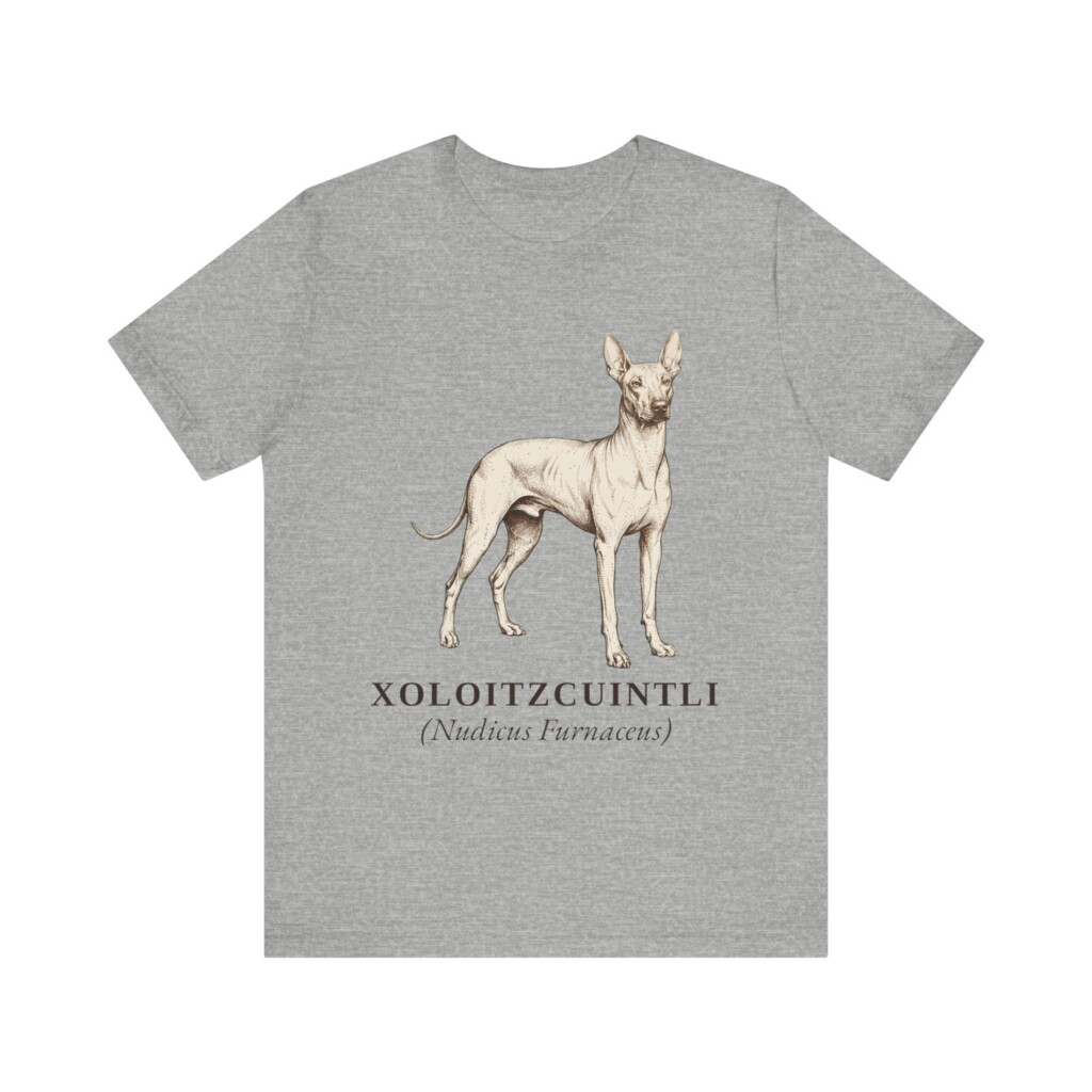 Xoloitzcuintli Latin Shirt, Vintage Dog Sketch Tee, Dog Latin Gift Xoloitzcuintli Latin Shirt, Vintage Dog Sketch Tee, Dog Latin Gift